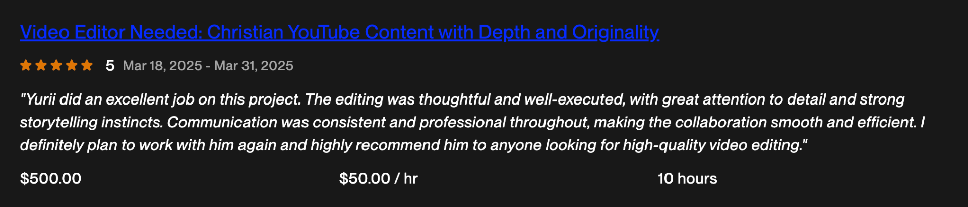 Client review 5